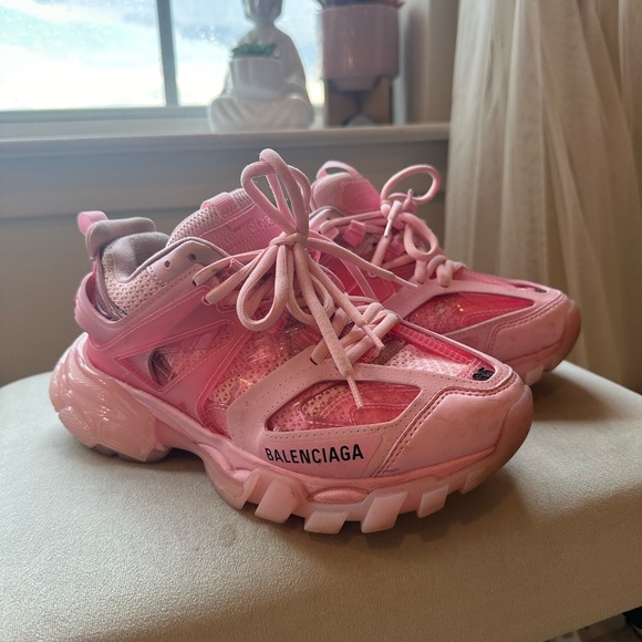 Pink Balenciaga Track 2 Trainers - Picture 3 of 3